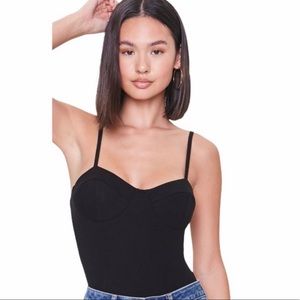Black Bustier Body Suit